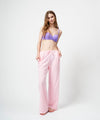 FUNCTIONAL PILE LOW RISE PANTS / PINK