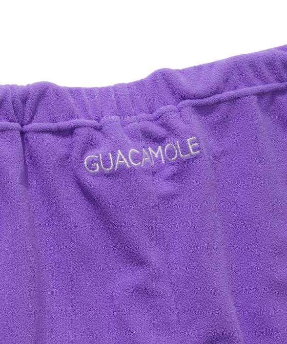 FUNCTIONAL PILE LOW RISE PANTS / PURPLE