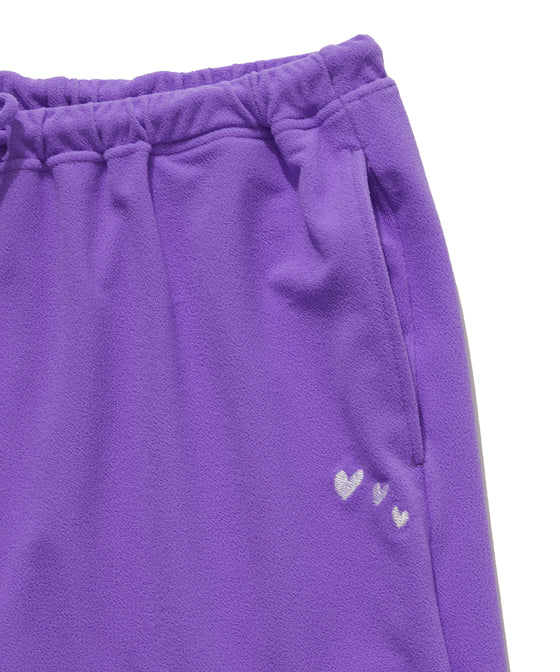 FUNCTIONAL PILE LOW RISE PANTS / PURPLE