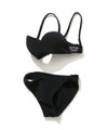 FUNCTIONAL PILE BRIDGE PUSH UP BRA BIKINI / BLACK