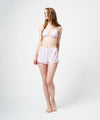 TRIANGLE BIKINI / LOGO SHORTS PINK