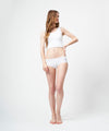 FUNCTIONAL PILE SCOOP NECK BIKINI / WHITE