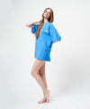 FUNCTIONAL PILE OVERSIZED T-SHIRT / BLUE