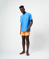 FUNCTIONAL PILE OVERSIZED T-SHIRT / BLUE