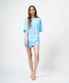 FUNCTIONAL PILE OVERSIZED T-SHIRT / LIGHT BLUE