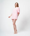 FUNCTIONAL PILE OVERSIZED T-SHIRT / PINK