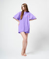 FUNCTIONAL PILE OVERSIZED T-SHIRT / PURPLE