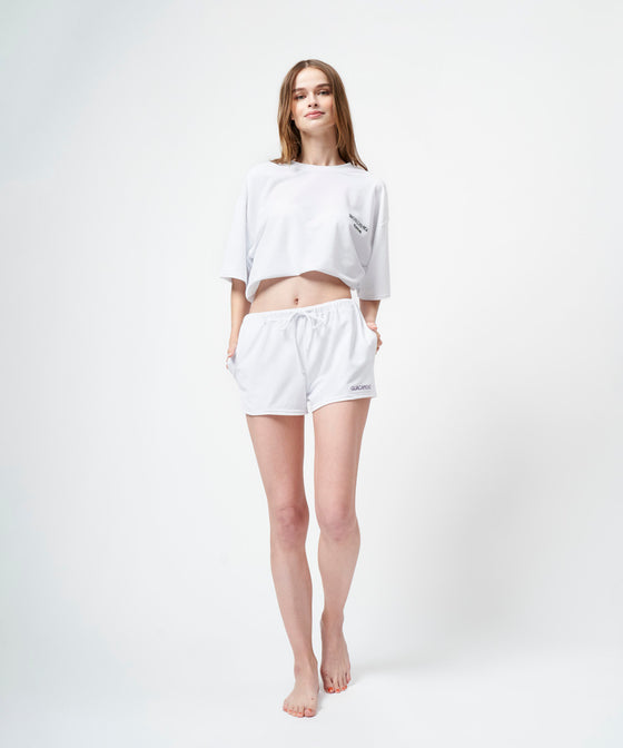 FUNCTIONAL PILE SHORT PANTS / WHITE