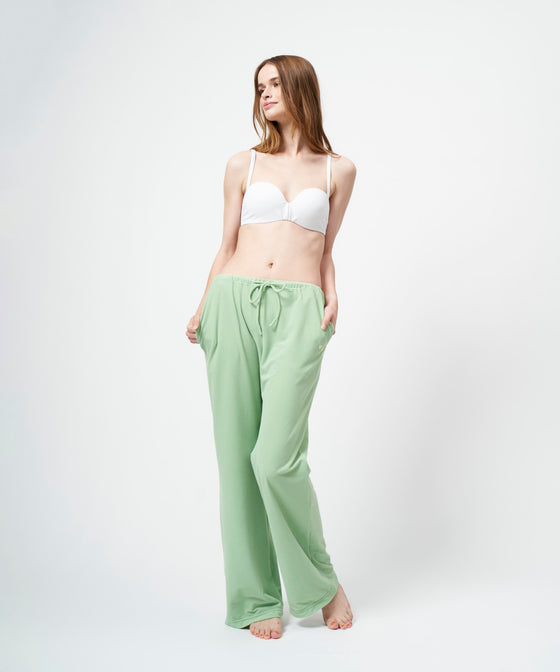 FUNCTIONAL PILE LOW RISE PANTS / GREEN