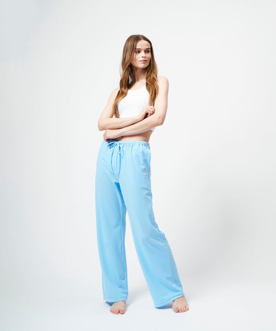 FUNCTIONAL PILE LOW RISE PANTS / LIGHT BLUE