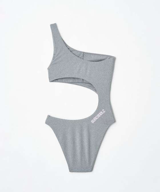 CUT OUT SWIM ONEPIECE  GRAY