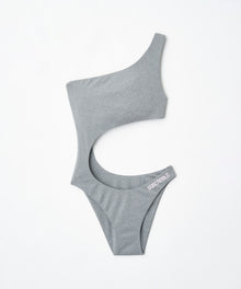  CUT OUT SWIM ONEPIECE  GRAY