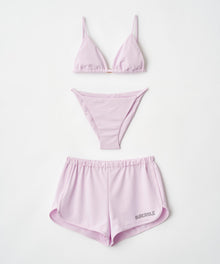  TRIANGLE BIKINI / LOGO SHORTS PINK