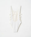 SCRUNCH HIGH LEG SWIM ONEPIECE WHITE