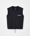 FUNCTIONAL RASH SLEEVELESS TOP BLACK